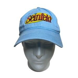Seinfeld Tv Sitcom Cotton Light blue Wash Embroidered Adjustable Baseball Cap